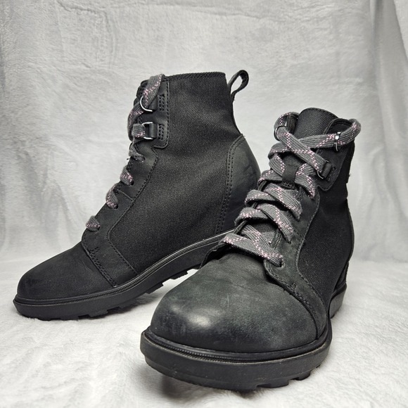 Sorel Shoes - Sorel Evie II NW Lace Waterproof Hidden Wedge Boots - Women's Size 7